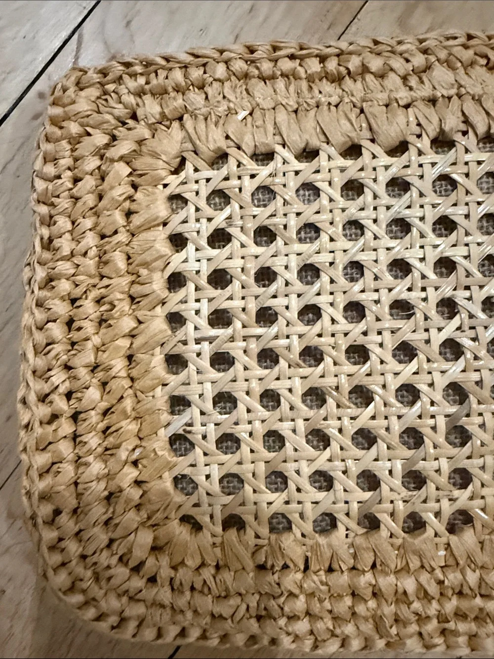 Irina Sigunava Woven Rattan Clutch